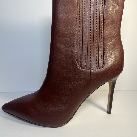 Saks Fifth Avenue Tayna Brownie leather upper On Ankle Boots NWT Size 9 - Picture 15 of 15
